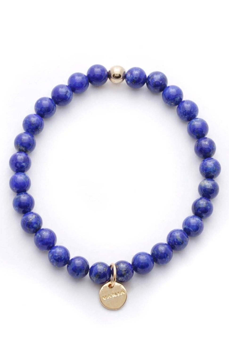 Mens Amuleto Lapis Lazuli Bracelet, Gold Filled, by VANIA

Strung with deep blue gold flecked Lapis Lazuli, this gemstone is known as the stone of truth that harmonises mind, body and spirit. For Native Americans the Lapis Lazuli stone is the symbol for the starry night and is revered for its exquisite blue colour. Said to bring enormous serenity, by wearing this bracelet be reminded of the importance of staying true to you.