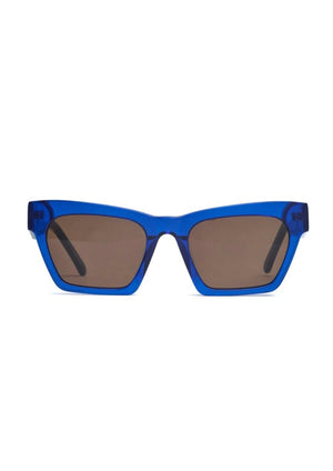 Image - Royal, by Age Eyewear Description:  Image noun. A representation or likeness of a person or thing. A 3 dimensional object.  Deep rich blue, emits everything that is royal. Brown Monochrome Lens  Our image frame with its subtle lines and nod to the 60s this frame offers a sleek alternative to your everyday eyewear