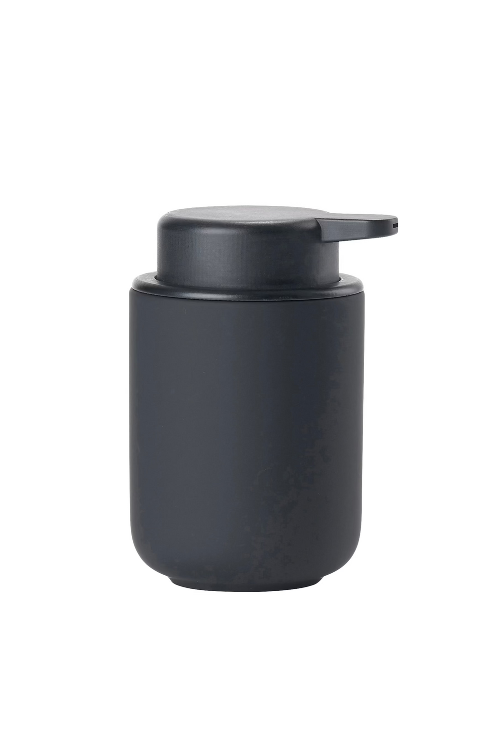 UME Soap Dispenser - Black, by ZONE
The Ume soap dispenser has a long spout allowing for optimum pump function. It is a soft, gentle and pleasant acquaintance. The VE2 designer trio is the force behind the superbly proportioned elements.


Dimensions: Height 128mm, Width 83mm
Made of: Stoneware/Soft Touch