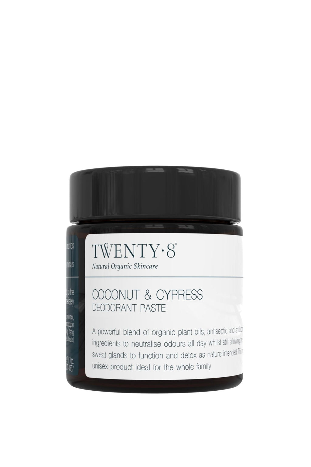 Coconut &amp; Cypress Deodorant&nbsp;, by Twenty8

Formulated for sensitive skin. Organic plant oils, antiseptic and antibacterial ingredients work together to neutralise odours all day whilst still allowing the sweat glands to function and detox as nature intended. This is a unisex product ideal for the whole family