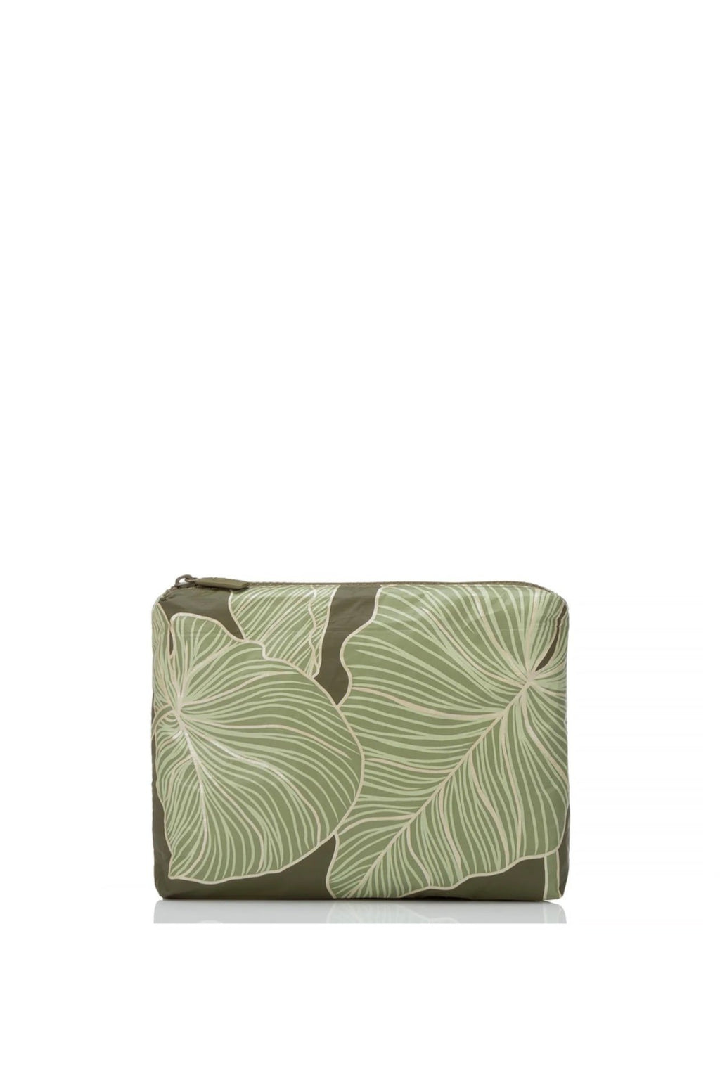 Aloha Small Pouch - Launui Glow/Olive

This versatile pouch will keep your belongings safe from spills and splashes at the beach or pool and your everyday essentials organised. It's perfectly "suited" for use as a wet bikini bag, or carry one as a cute clutch for a night on the town!