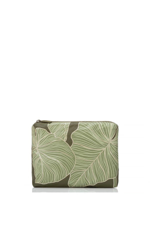 Aloha Small Pouch - Launui Glow/Olive

This versatile pouch will keep your belongings safe from spills and splashes at the beach or pool and your everyday essentials organised. It's perfectly "suited" for use as a wet bikini bag, or carry one as a cute clutch for a night on the town!