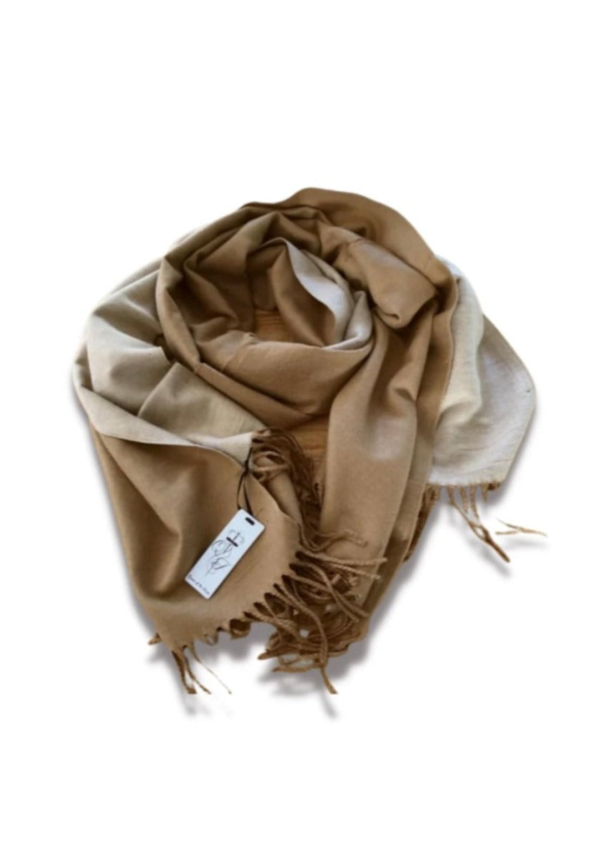 Super Soft Scarf - Beige/Cream, by Queen of the Foxes