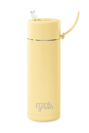 595ml Ceramic Reusable Bottle - Buttermilk, by Frank Green

Ideal for on the go - the 20oz Reusable Bottle will maintain your beverage temperature whether that be hot or cold. A spill proof design that is ceramic lined for a pure flavour complete with an unbreakable base.&nbsp;