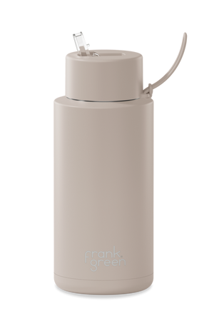 1 Litre Ceramic Reusable Bottle - Moon Dust, by Frank Green

A brand that needs no introduction - Amp up your water bottle game with the professionals at Frank Green. A best-selling, multi-award-winning ceramic bottle for good reason, vacuum-insulated and triple-walled to retain heat and conserve cool&nbsp;so you can enjoy your drink with no metallic interference. Purposefully crafted and made to last, this is as high-quality as it is beautifully designed.