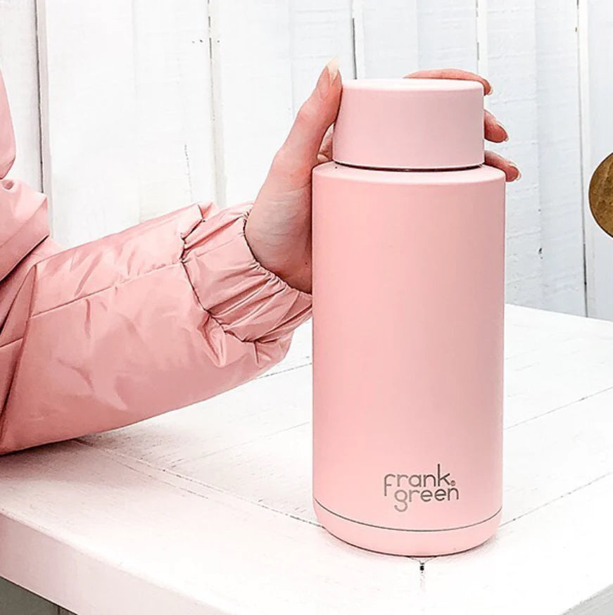 1 Litre Ceramic Reusable Bottle - Blushed