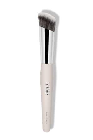 Buff / Diffuser Brush, by Aleph

Complexion, Perfected. A soft, angled dome brush that combines the best of Aleph’s Buffer and Diffuser brushes. This multitasker buffs, builds and blends your complexion with a seamless, skin-like finish.