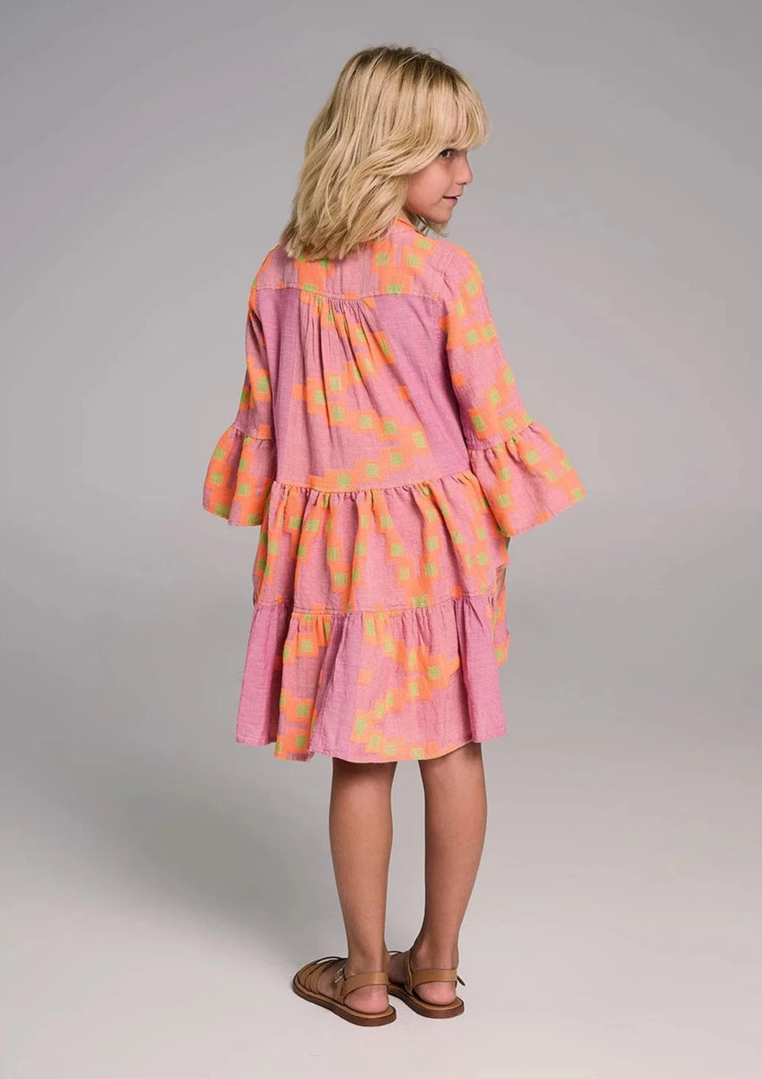 Devotion Kids Ella Mini Dress - Pink/Orange – Nomad + Home NZ