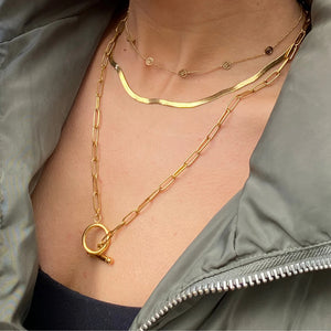 Sidewalk Chain Anti-Tarnish Necklace - Gold