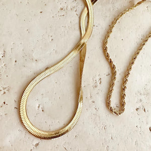 Sidewalk Chain Anti-Tarnish Necklace - Gold