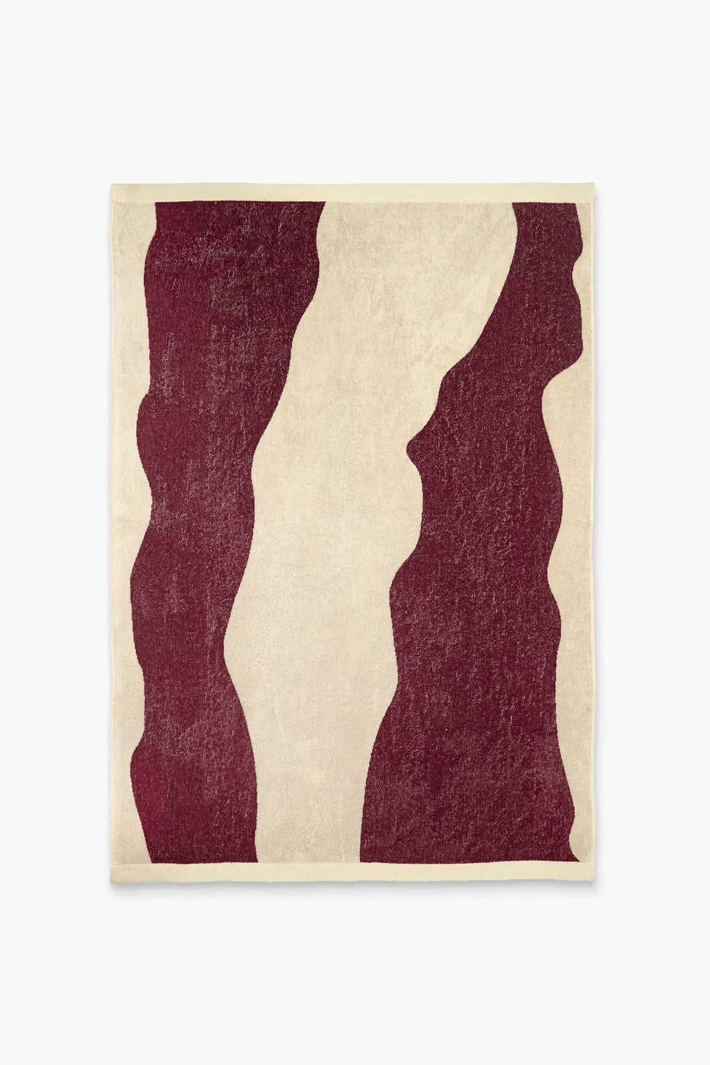 Unisex Burgundy Bone Towel, by OAS

Large cotton terry beach towel with abstract burgundy and beige pattern. Jacquard-woven for softness and absorbency. Measuring 150x100 cm / 59x39'4".

Details:

100% cotton
Jacquard-woven terrycloth
Made in Portugal
Designed in Stockholm
