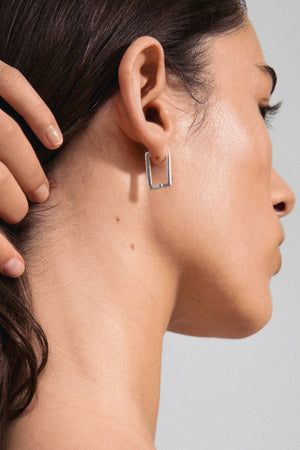 Feel Recycled Earrings - Silver Plated