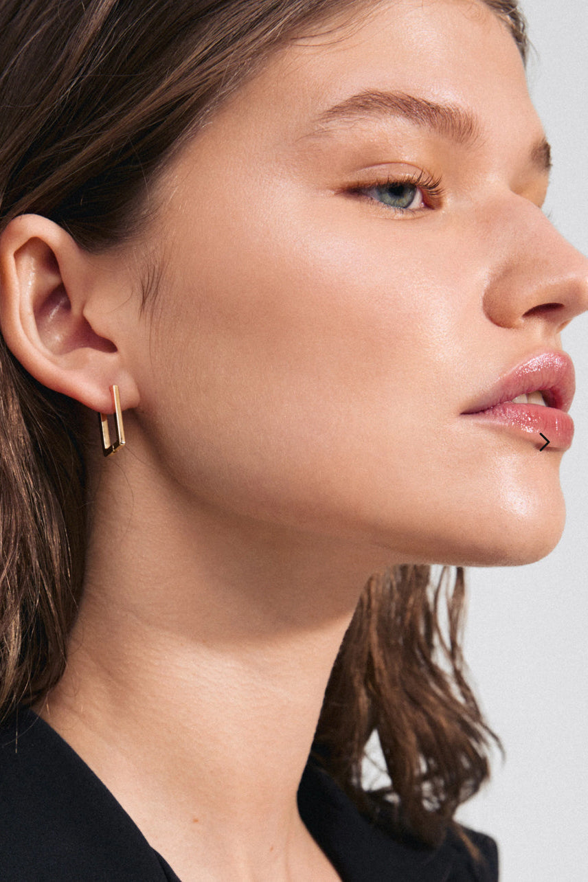 Feel Recycled Earrings - Gold Plated