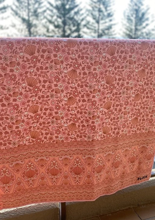 Beach Towel - Coral Seashell