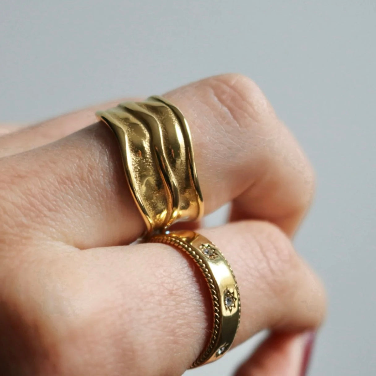 Double Play Ring - Gold