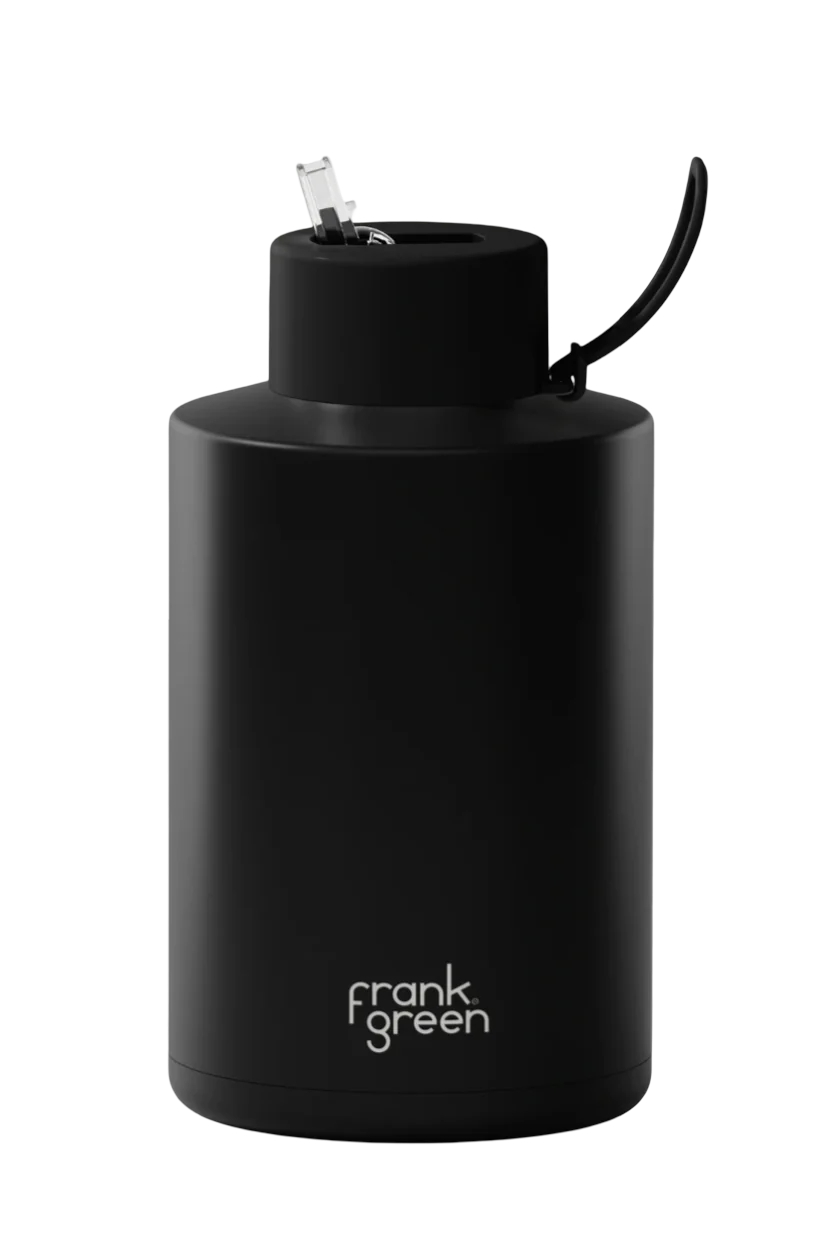 2 Litre Ceramic Reusable Bottle - Midnight, by Frank Green

A bigger, more thermal bottle joins our hydration range. Delivering your complete daily hydration in one go, this is a durable and sustainable alternative to single-use plastic water bottles. Plus it keeps your water chilled for hours.