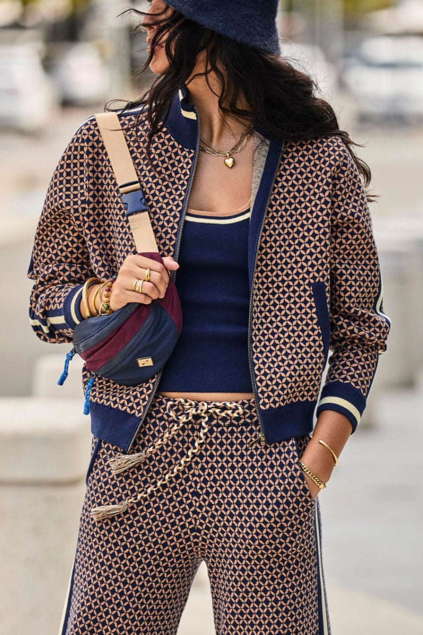 Crossroads Margot Knit Jacket - Geo