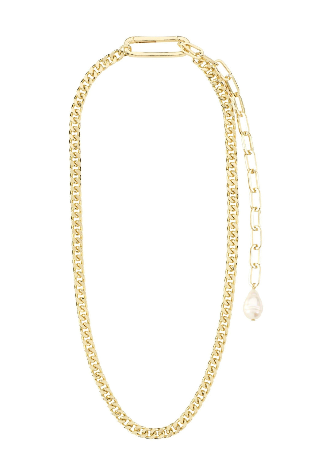 Heat Recycled Chain Necklace - Gold Plated