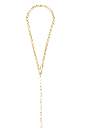 Heat Recycled Chain Necklace - Gold Plated