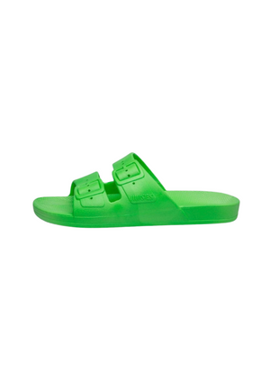 Freedom Moses 'Molly' - Neon Green Slides