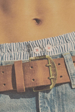 WTF Double Cross Belt - Cognac