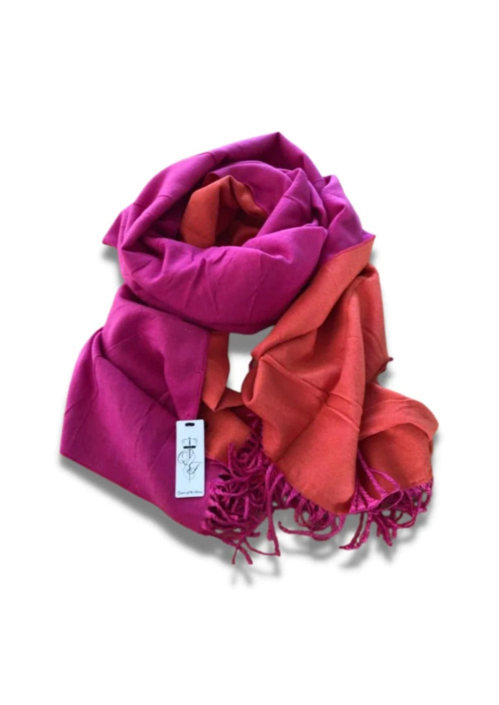 Soft Scarf - Cerise/Bright Orange,, by Queen of the Foxes These gorgeous scarves are an essential item for every winter wardrobe.  Super soft and snuggly, and in the most beautiful colour palettes  Perfect for cold winter days, these sell out fast…so be in quick!  We LOVE them!