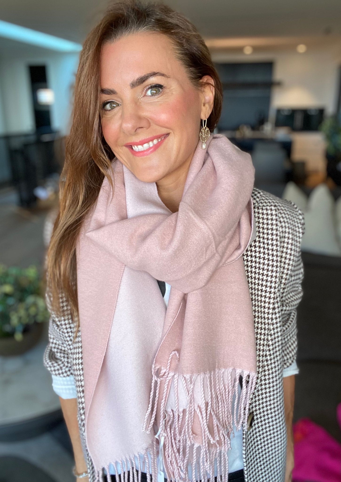 Super Soft Scarf - Pale Pink/Blush, by Queen of the Foxes