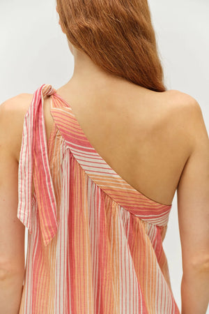 Delphi Dress - Str Red/Orange
