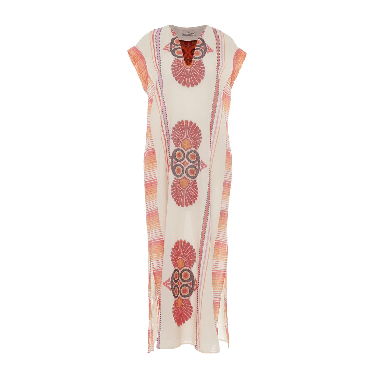 Stella Long Dress - Red/Orange