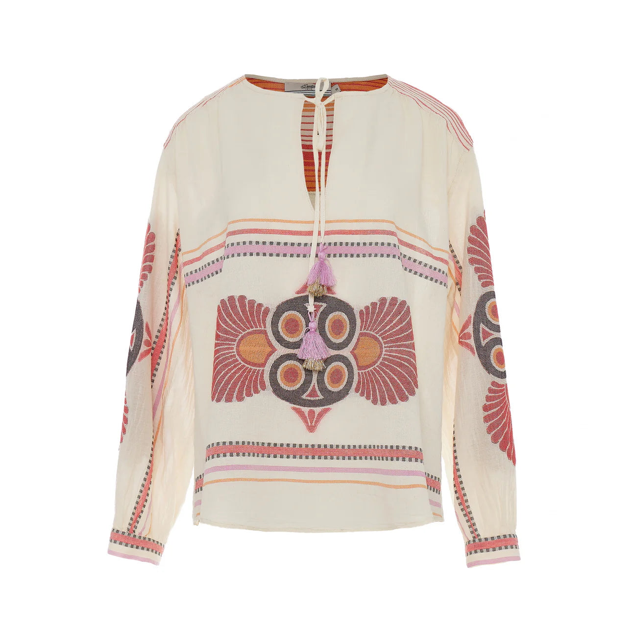 Dilos Blouse - Red/Orange