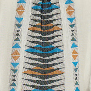 Paradise Short Dress - Blue/Camel