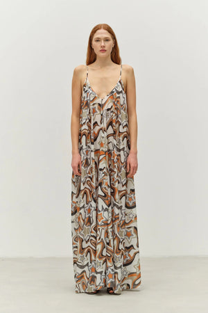 Athina Long Dress - Stars