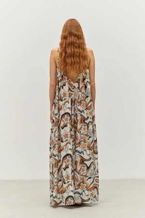 Athina Long Dress - Stars