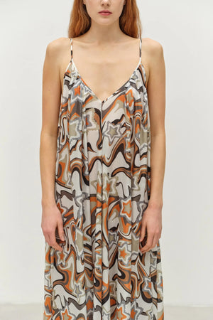 Athina Long Dress - Stars