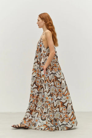 Athina Long Dress - Stars