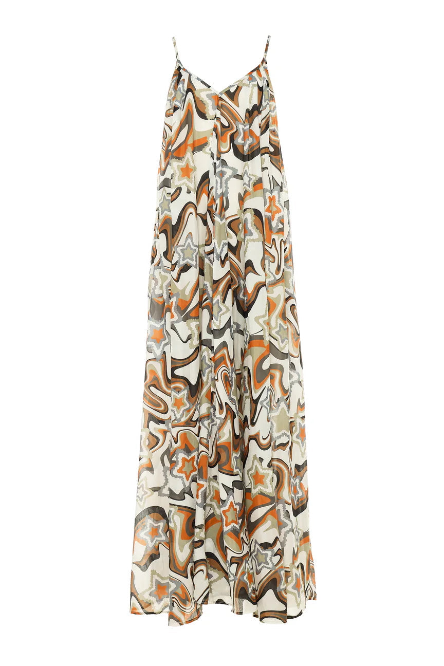 Athina Long Dress - Stars