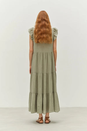 Terrific Long Dress - Khaki