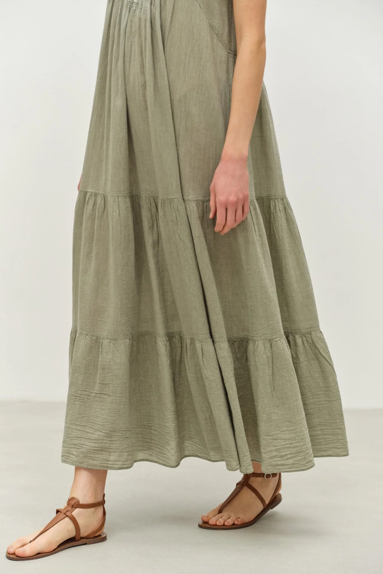Terrific Long Dress - Khaki