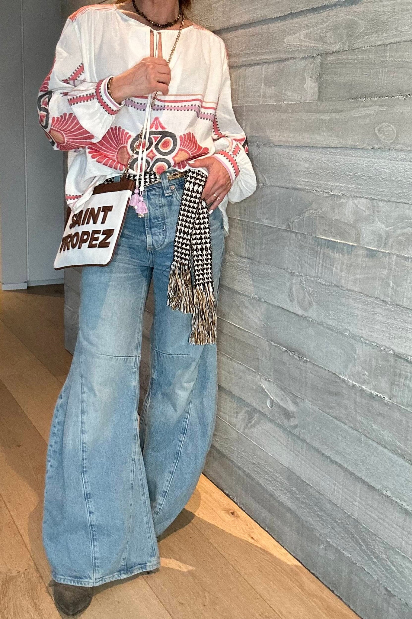 Dilos Blouse - Red/Orange