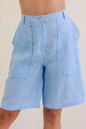 Linen Midi Short - Chambray, by Kaleido

Feel cool, fresh and comfortable all summer long in these gorgeous linen shorts by Kaleido, featuring pockets and an elasticated back waistband with flattering flat front with zip/button closure. These shorts are the ultimate in comfort, combining softness with form and fit so that you look as good as you feel all day long.

Elasticated Back Waistband
Belt Loops
Flat Front
Zip/Button Closure
Pockets