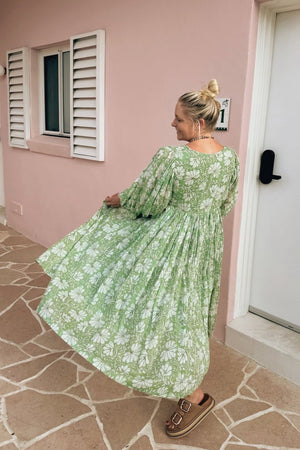 Wisteria Dress - Apple Blossom