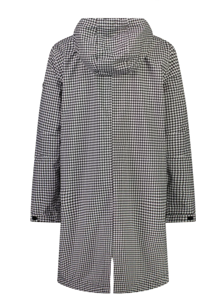Houndstooth raincoat sales