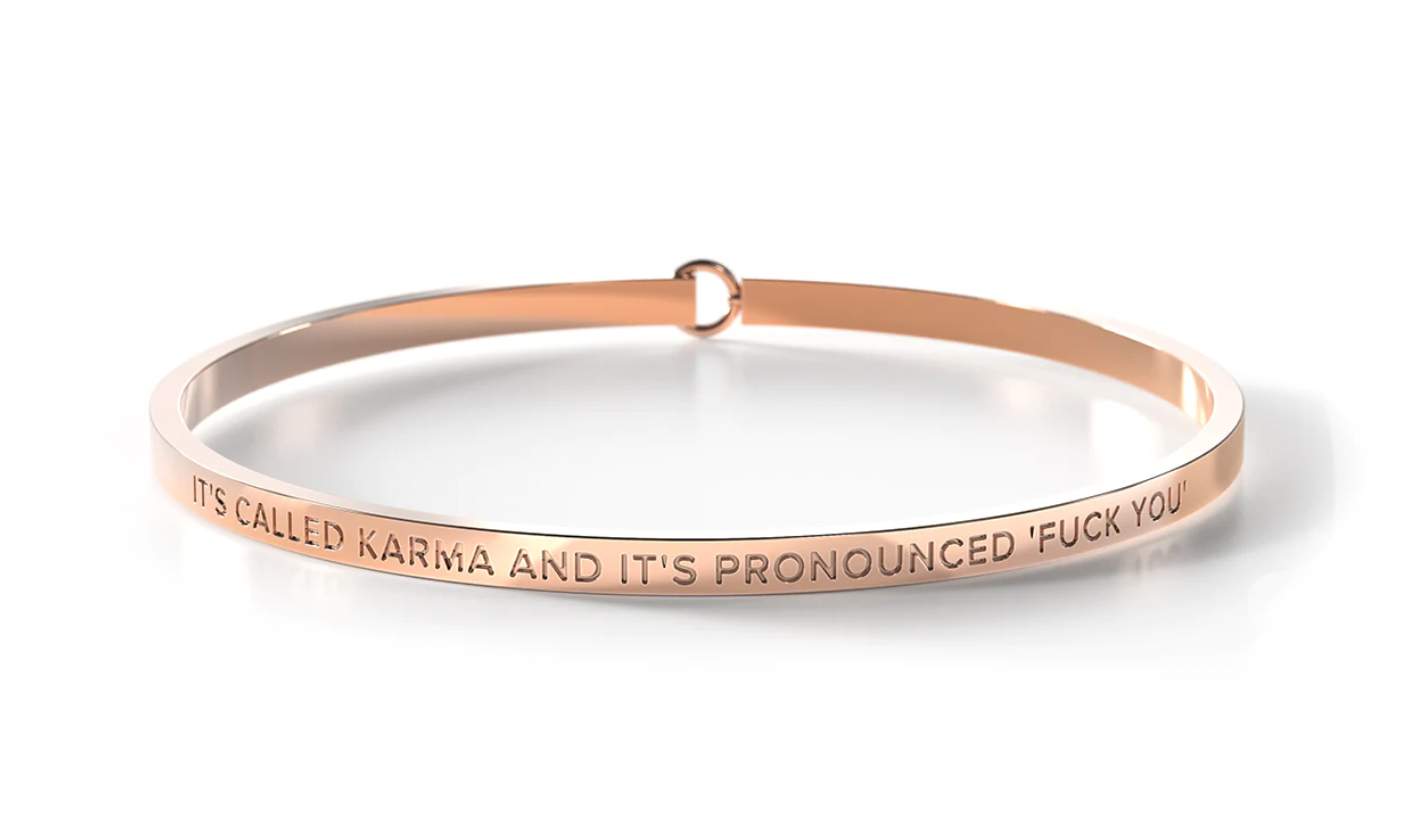 BE. Clasp Bangle - Rose Gold + Silver