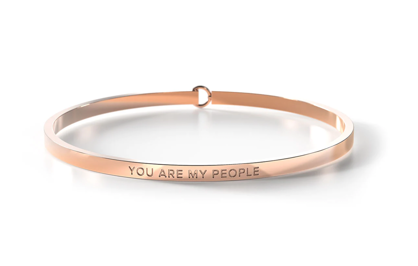 BE. Clasp Bangle - Rose Gold + Silver