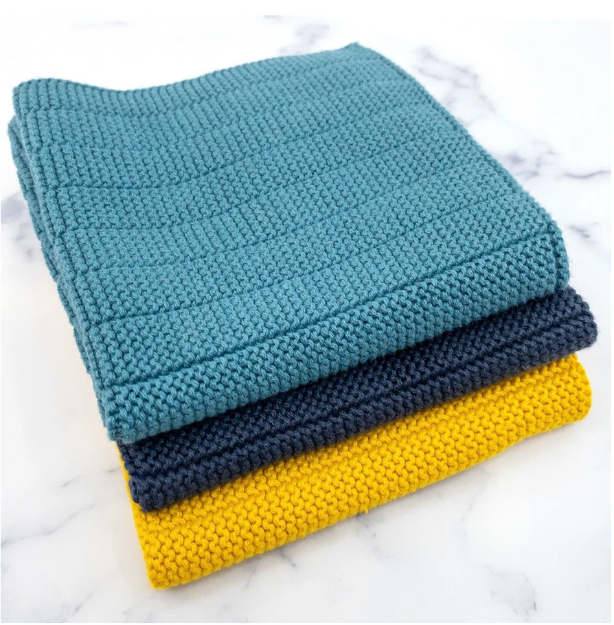 Ecovask Organic Multi Functional Wash Cloths - Brights Collection