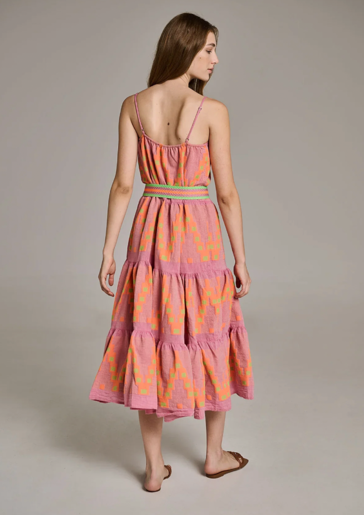 Devotion Zafiri Dress - Pink/Orange
