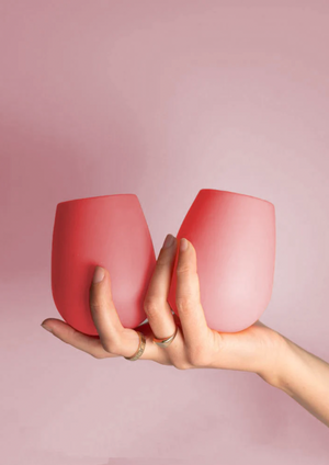 'Flamingo + Lotus | Fegg | Silicone Unbreakable Glasses