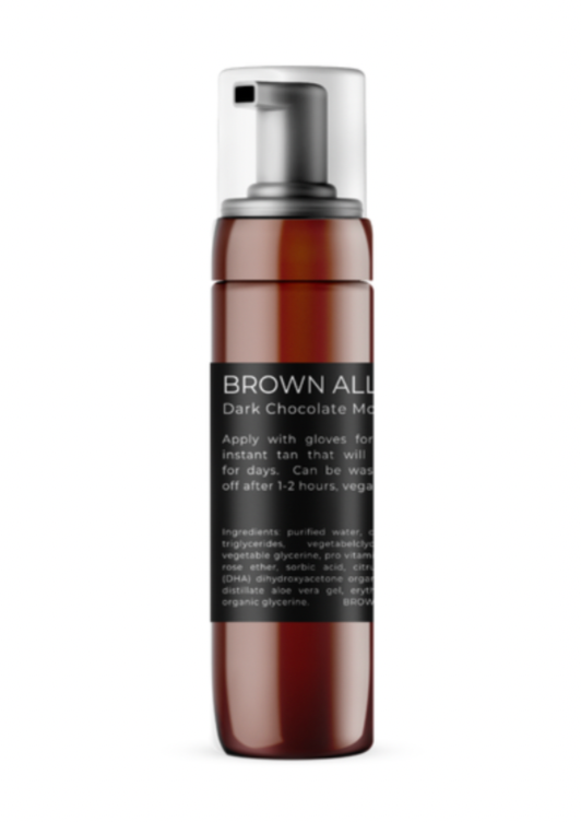 Brown All Year - Chocolate Mousse Goes on like a smooth criminal and develops over 1-2 hours to a chocolate goddess colour. ​Bang on for summer, just what you needed from BROWN ALL YEAR