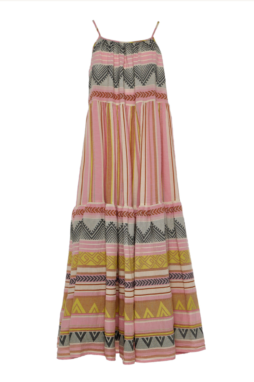 Devotion Plaka Dress - Multi Pink