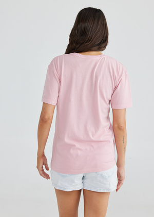 Wildflower Relaxed Tee - Ballet Pink